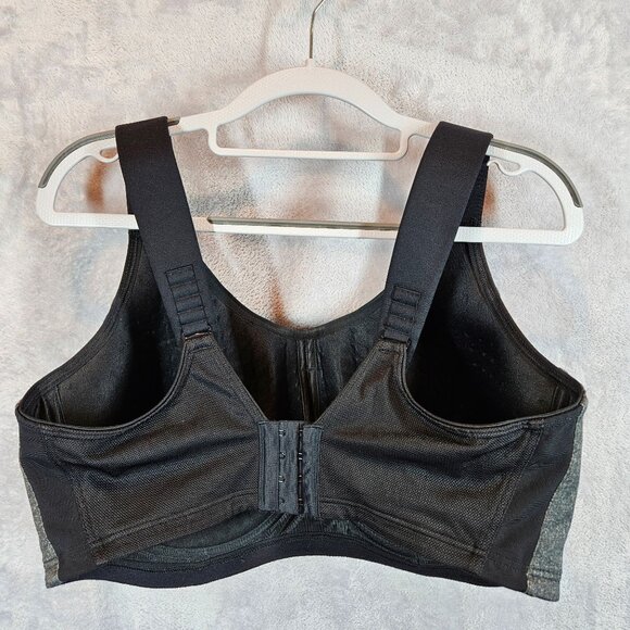 Livi Active Molded Underwire Sports Bra Womens 40F Black Gray High Support - Picture 10 of 15
